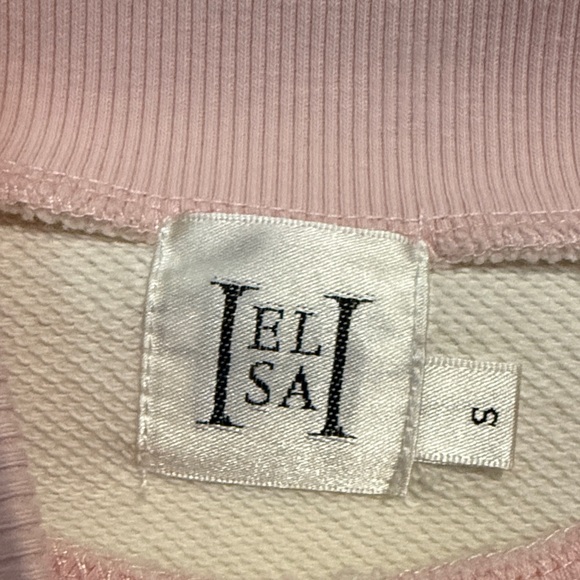 Women's Pink and White Long Sleeve Top - Picture 5 of 5